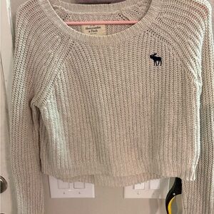 Abercrombie & Fitch Women's Beige Knit Sweater
